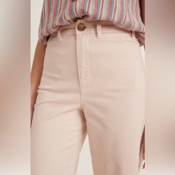 NEW Marine Layer Peach Whip Jeans Women’s Pants Sz 14 Cropped High Waist NWT - Picture 2 of 10